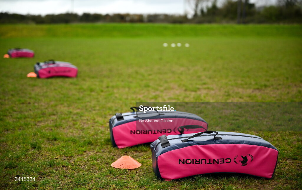 4 April 2026; A general view before the Bank of Ireland Provincial Towns Cup semi-final match between Athy RFC and Longford RFC at Cill Dara RFC in Silken Thomas Park in Kildare. Photo by Shauna Clinton/Sportsfile