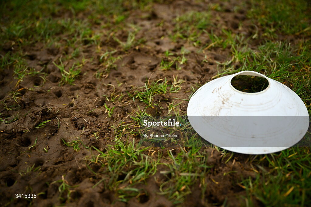 4 April 2026; A general view before the Bank of Ireland Provincial Towns Cup semi-final match between Athy RFC and Longford RFC at Cill Dara RFC in Silken Thomas Park in Kildare. Photo by Shauna Clinton/Sportsfile