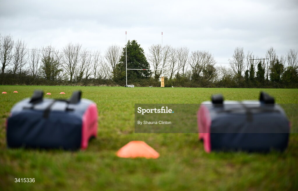 4 April 2026; A general view before the Bank of Ireland Provincial Towns Cup semi-final match between Athy RFC and Longford RFC at Cill Dara RFC in Silken Thomas Park in Kildare. Photo by Shauna Clinton/Sportsfile