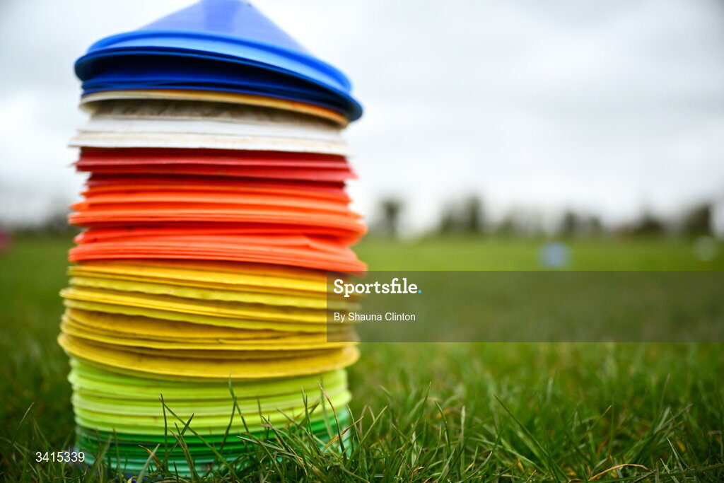 4 April 2026; A general view before the Bank of Ireland Provincial Towns Cup semi-final match between Athy RFC and Longford RFC at Cill Dara RFC in Silken Thomas Park in Kildare. Photo by Shauna Clinton/Sportsfile