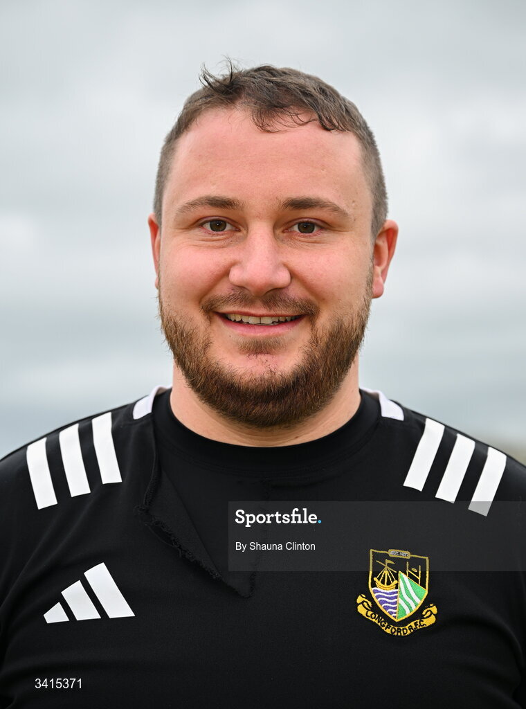 4 April 2026; Longford RFC captain Alan Crowe poses for a portrait ahead of the Bank of Ireland Provincial Towns Cup semi-final match between Athy RFC and Longford RFC at Cill Dara RFC in Silken Thomas Park in Kildare. Photo by Shauna Clinton/Sportsfile