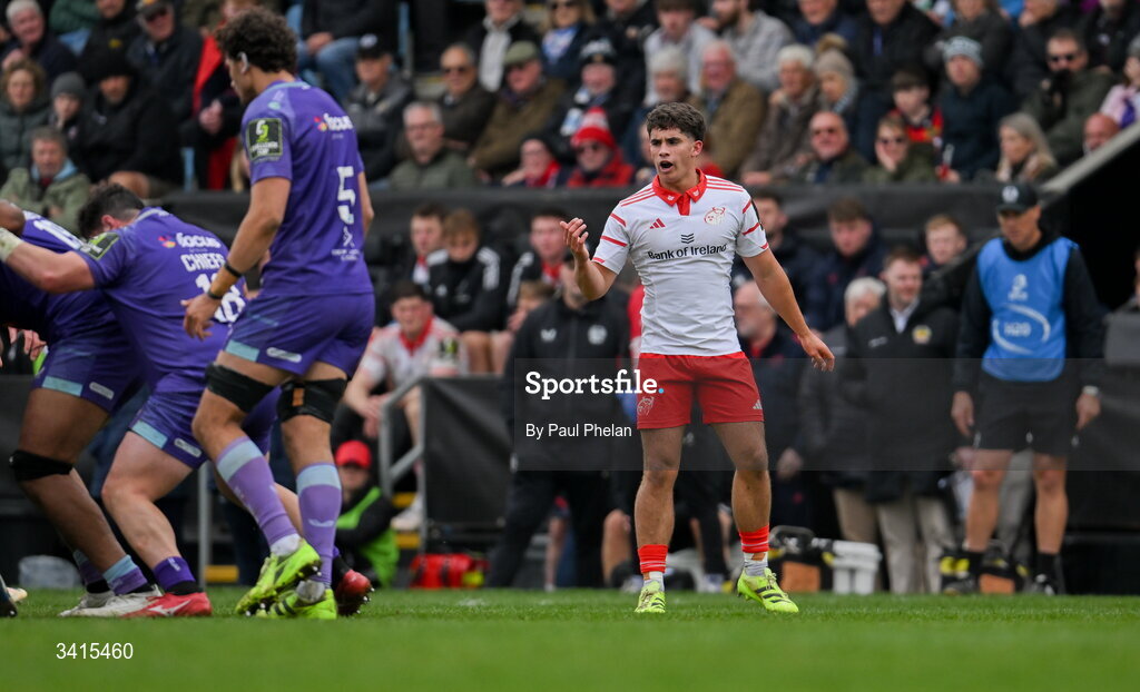 4 April 2026; Ben O’Donovan of Munster Rugby during the EPCR Challenge Cup match between Exeter Chiefs and Munster at Sandy Park in Exeter, England. Photo by Paul Phelan/Sportsfile