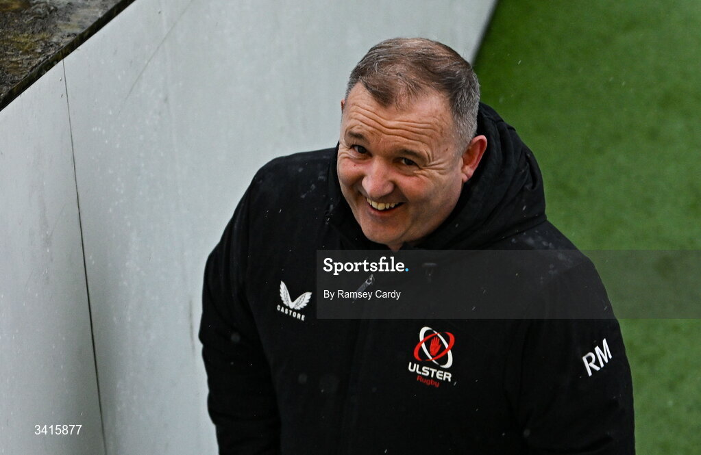 4 April 2026; Ulster head coach Richie Murphy before the EPCR Challenge Cup match between Ulster and Ospreys at Affidea Stadium in Belfast. Photo by Ramsey Cardy/Sportsfile