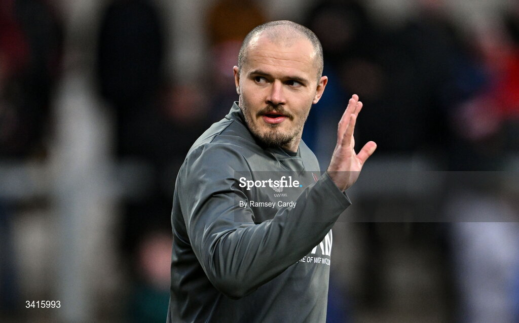 4 April 2026; Jacob Stockdale of Ulster before the EPCR Challenge Cup match between Ulster and Ospreys at Affidea Stadium in Belfast. Photo by Ramsey Cardy/Sportsfile