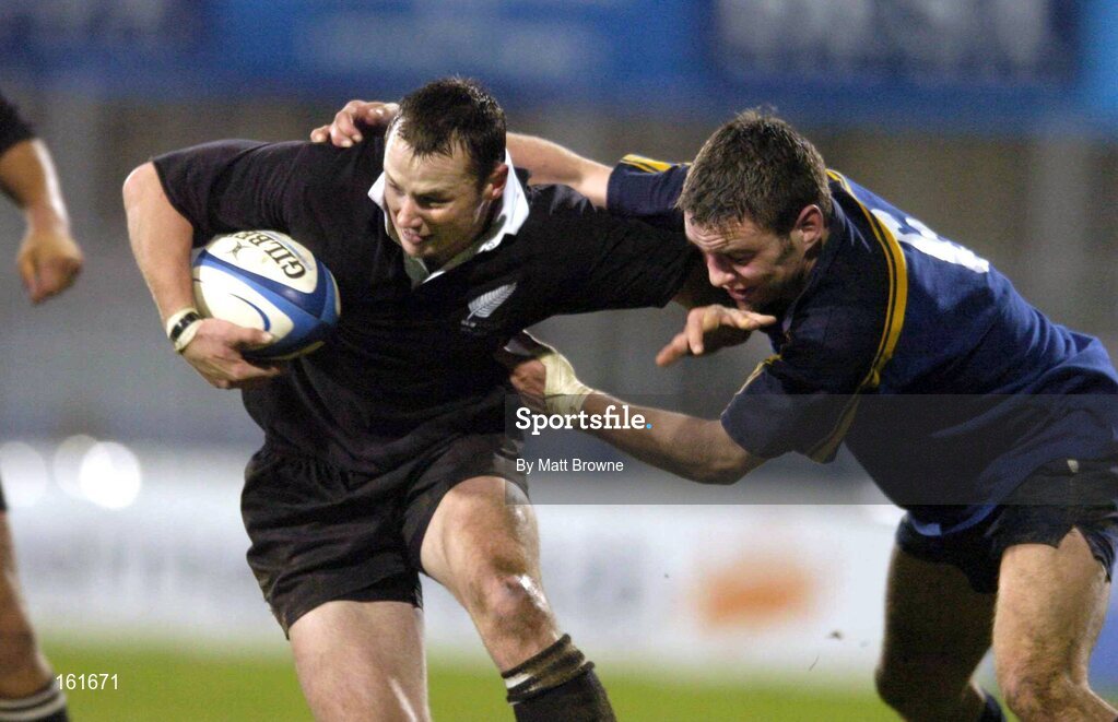 23 November 2004; Kevin Farrell,  New Zealand U21, in action against Colm Treston, Leinster U21. U21 Representative Match, Leinster U21 v New Zealand U21, Donnybrook, Dublin. Picture credit; Matt Browne / SPORTSFILE