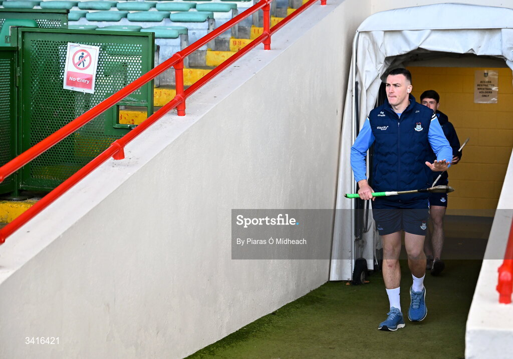 5 April 2026; John Hetherton of Dublin before the Allianz Hurling League Division 1B final match between Clare and Dublin at TUS Gaelic Grounds in Limerick. Photo by Piaras Ó Mídheach/Sportsfile