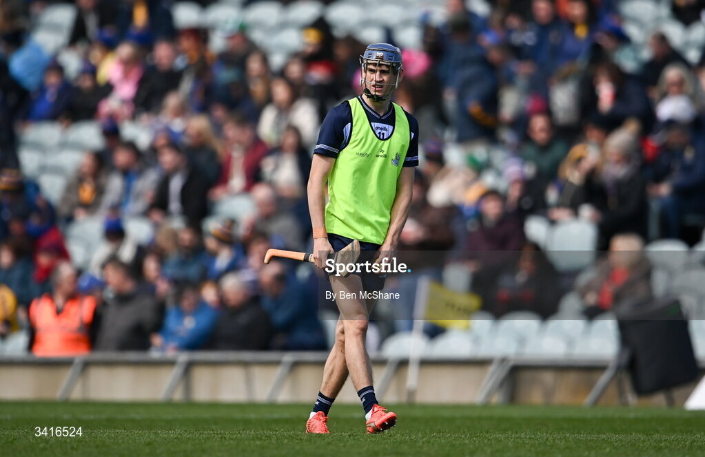 5 April 2026; Brian Hayes of Dublin before the Allianz Hurling League Division 1B final match between Clare and Dublin at TUS Gaelic Grounds in Limerick. Photo by Ben McShane/Sportsfile