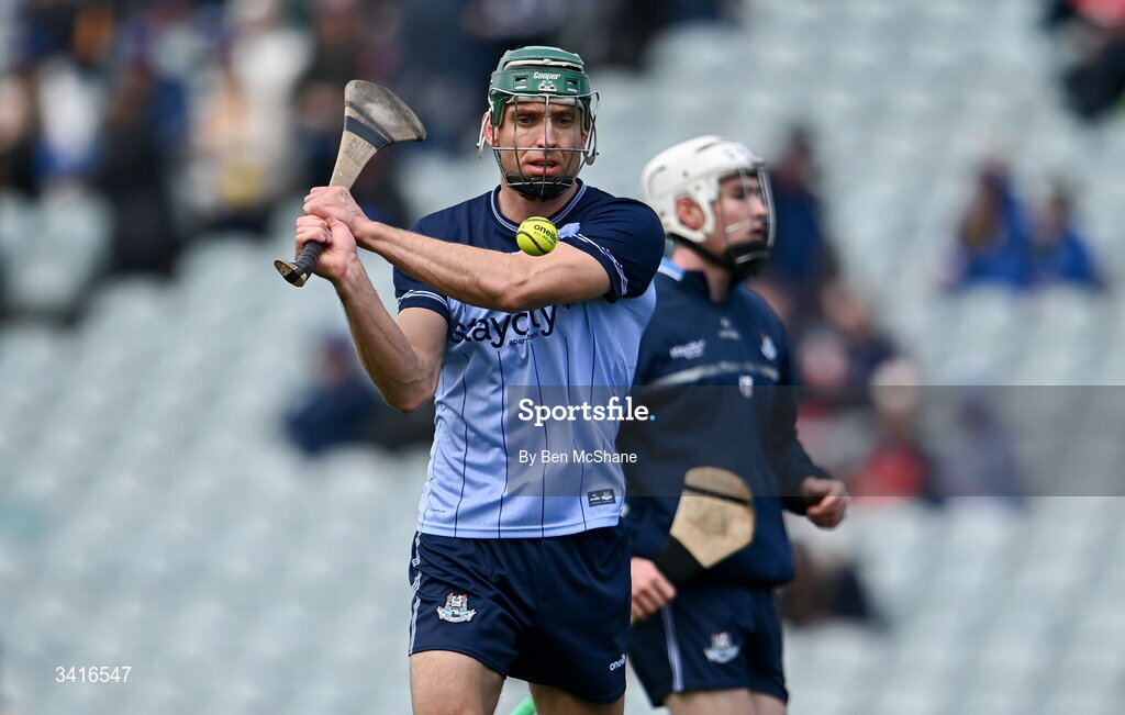 5 April 2026; Chris Crummey of Dublin before the Allianz Hurling League Division 1B final match between Clare and Dublin at TUS Gaelic Grounds in Limerick. Photo by Ben McShane/Sportsfile
