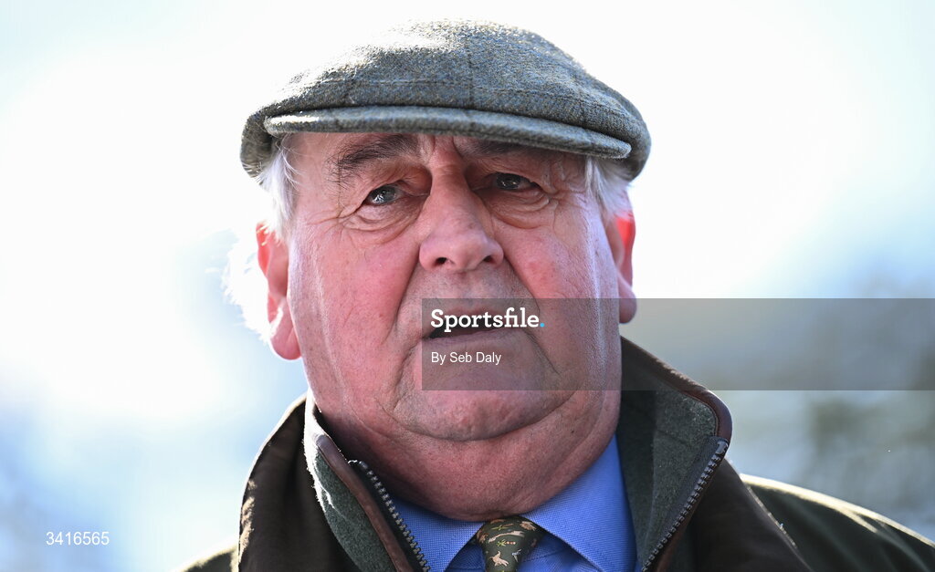 5 April 2026; Trainer Noel Meade after sending out Colcannon to win the Ryan's Cleaning Maiden Hurdle during day two of the Fairyhouse Easter Festival at Fairyhouse Racecourse in Ratoath, Meath. Photo by Seb Daly/Sportsfile