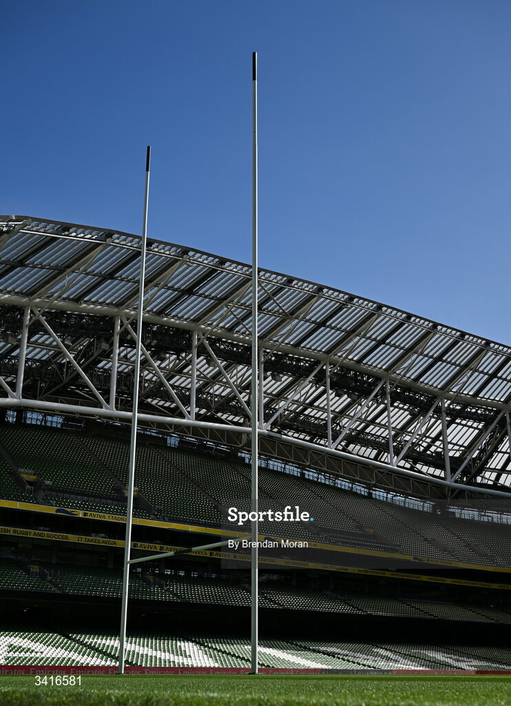 5 April 2026; A general view of the Aviva Stadium before the Investec Champions Cup match between Leinster and Edinburgh in Dublin. Photo by Brendan Moran/Sportsfile