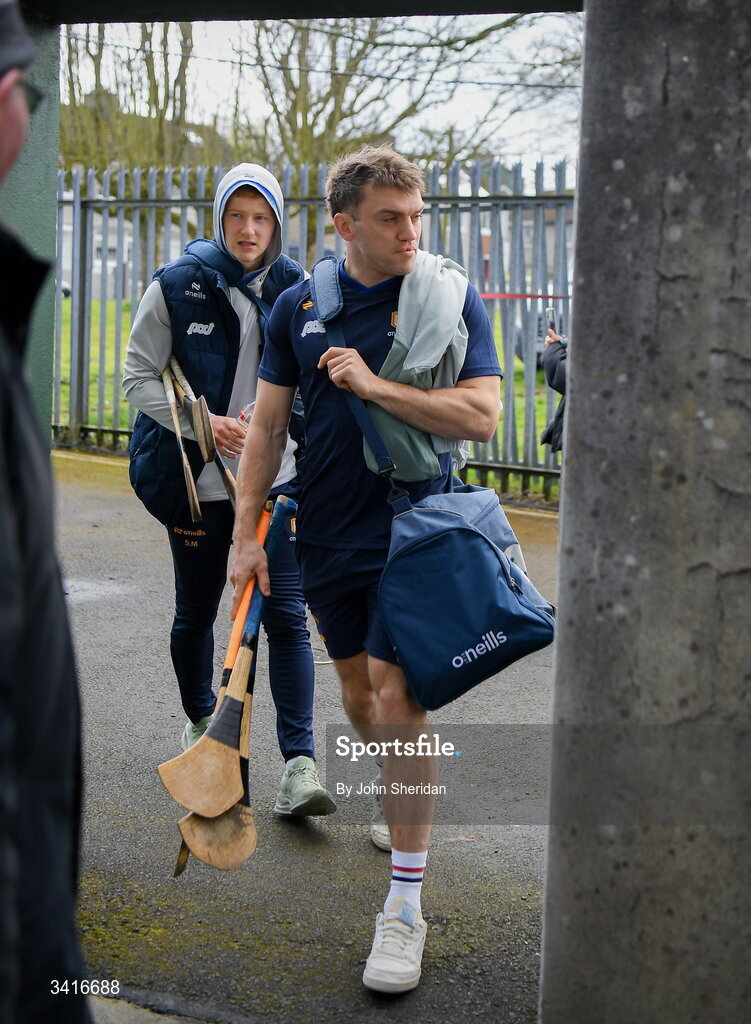 5 April 2026; Shane O'Donnell of Clare arrives before the Allianz Hurling League Division 1B final match between Clare and Dublin at TUS Gaelic Grounds in Limerick. Photo by John Sheridan/Sportsfile