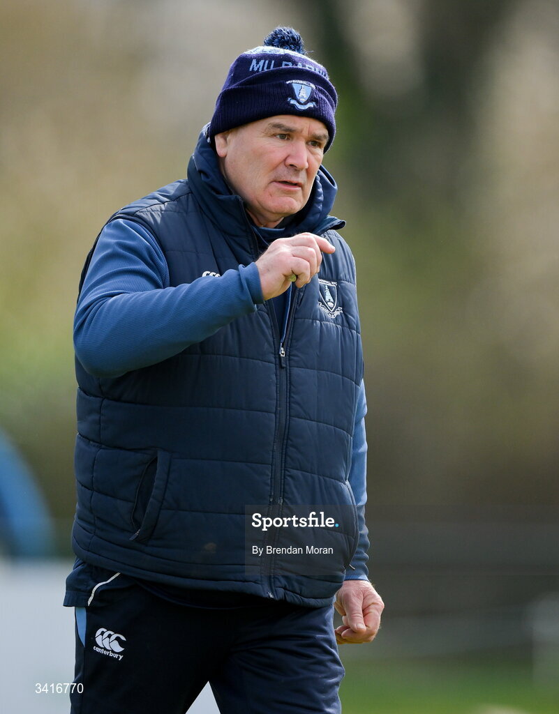 4 April 2026; MU Barnhall director of rugby Sam Cawley before the Energia Men's All-Ireland League Division match between MU Barnhall and Wanderers RFC at MU Barnhall RFC in Parsonstown, Kildare. Photo by Brendan Moran/Sportsfile