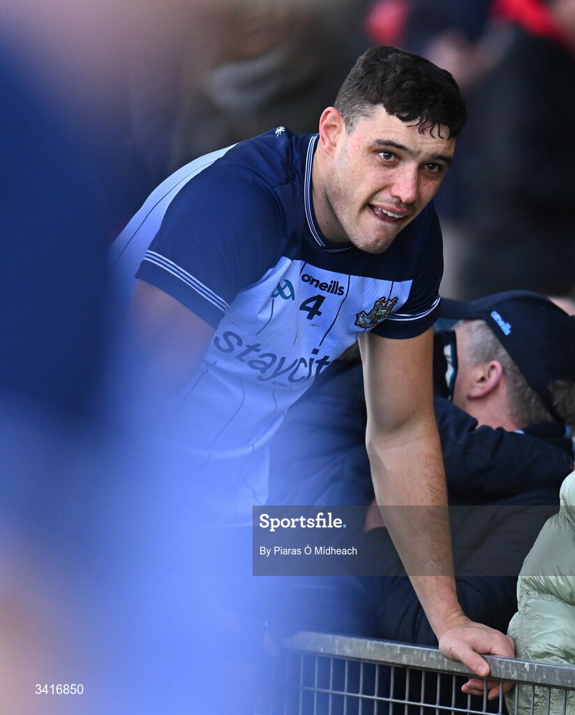 5 April 2026; Eoghan O'Donnell of Dublin after his side's defeat in the Allianz Hurling League Division 1B final match between Clare and Dublin at TUS Gaelic Grounds in Limerick. Photo by Piaras Ó Mídheach/Sportsfile