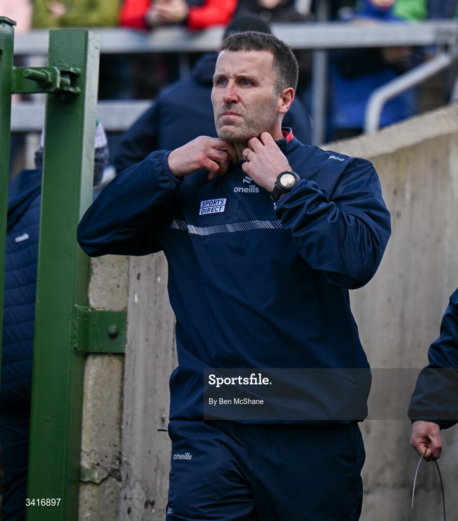 5 April 2026; Cork manager Ben O'Connor before the Allianz Hurling League Division 1A final match between Limerick and Cork at TUS Gaelic Grounds in Limerick. Photo by Ben McShane/Sportsfile