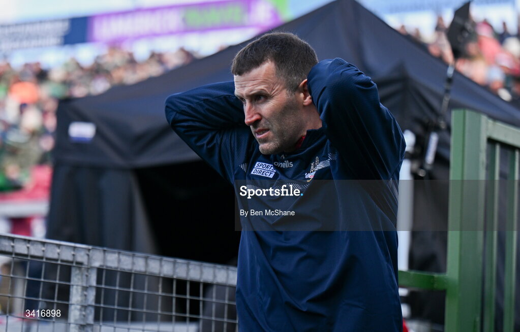 5 April 2026; Cork manager Ben O'Connor before the Allianz Hurling League Division 1A final match between Limerick and Cork at TUS Gaelic Grounds in Limerick. Photo by Ben McShane/Sportsfile