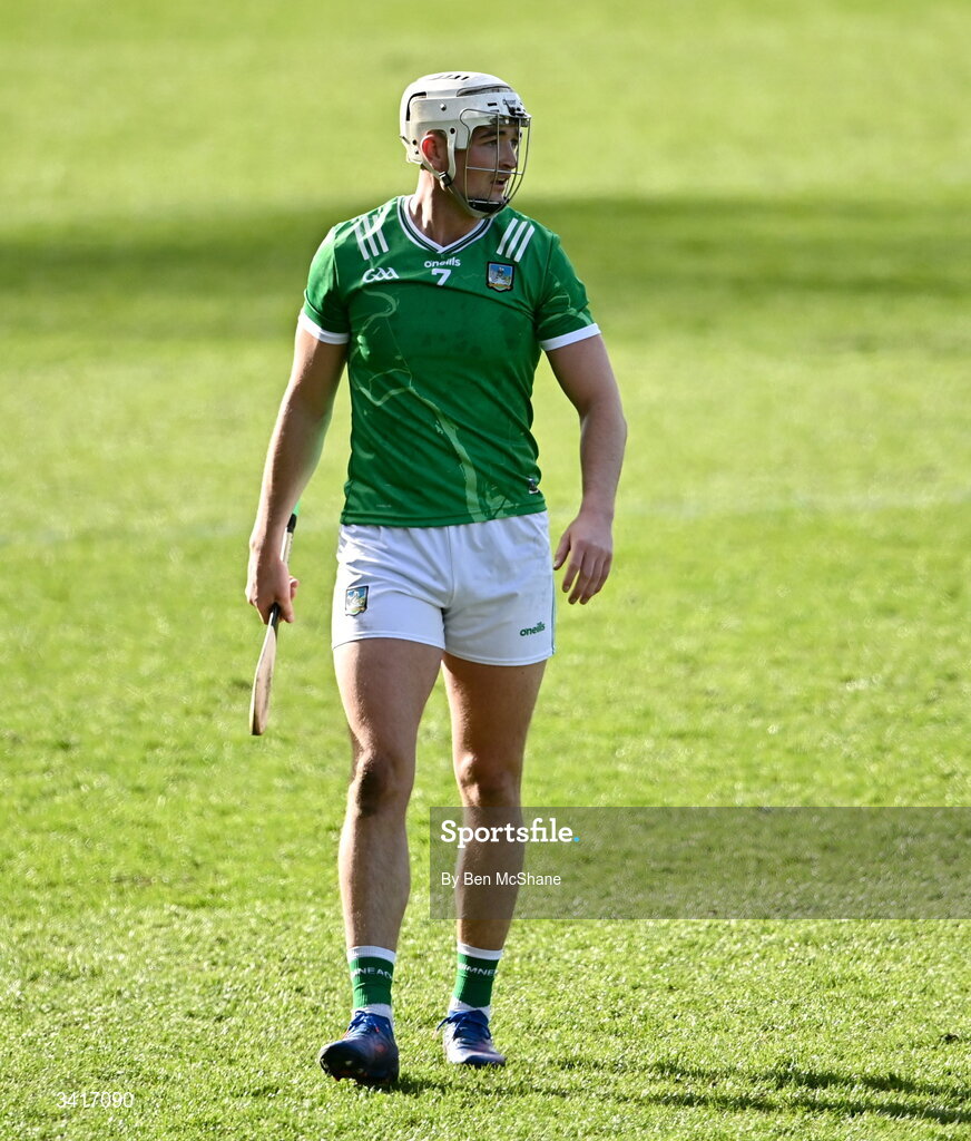5 April 2026; Kyle Hayes of Limerick during the Allianz Hurling League Division 1A final match between Limerick and Cork at TUS Gaelic Grounds in Limerick. Photo by Ben McShane/Sportsfile