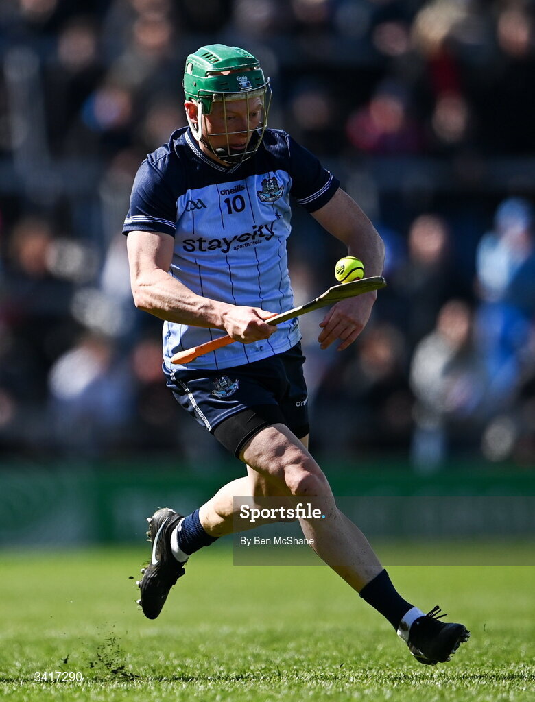 5 April 2026; Fergal Whitely of Dublin during the Allianz Hurling League Division 1B final match between Clare and Dublin at TUS Gaelic Grounds in Limerick. Photo by Ben McShane/Sportsfile