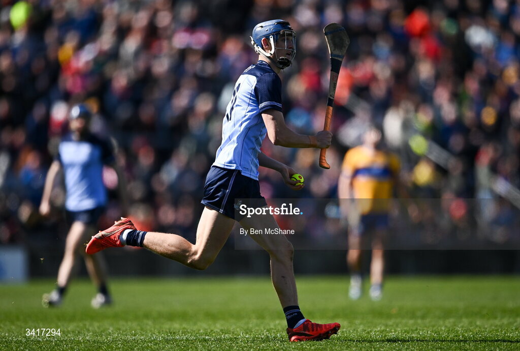 5 April 2026; Brian Hayes of Dublin during the Allianz Hurling League Division 1B final match between Clare and Dublin at TUS Gaelic Grounds in Limerick. Photo by Ben McShane/Sportsfile