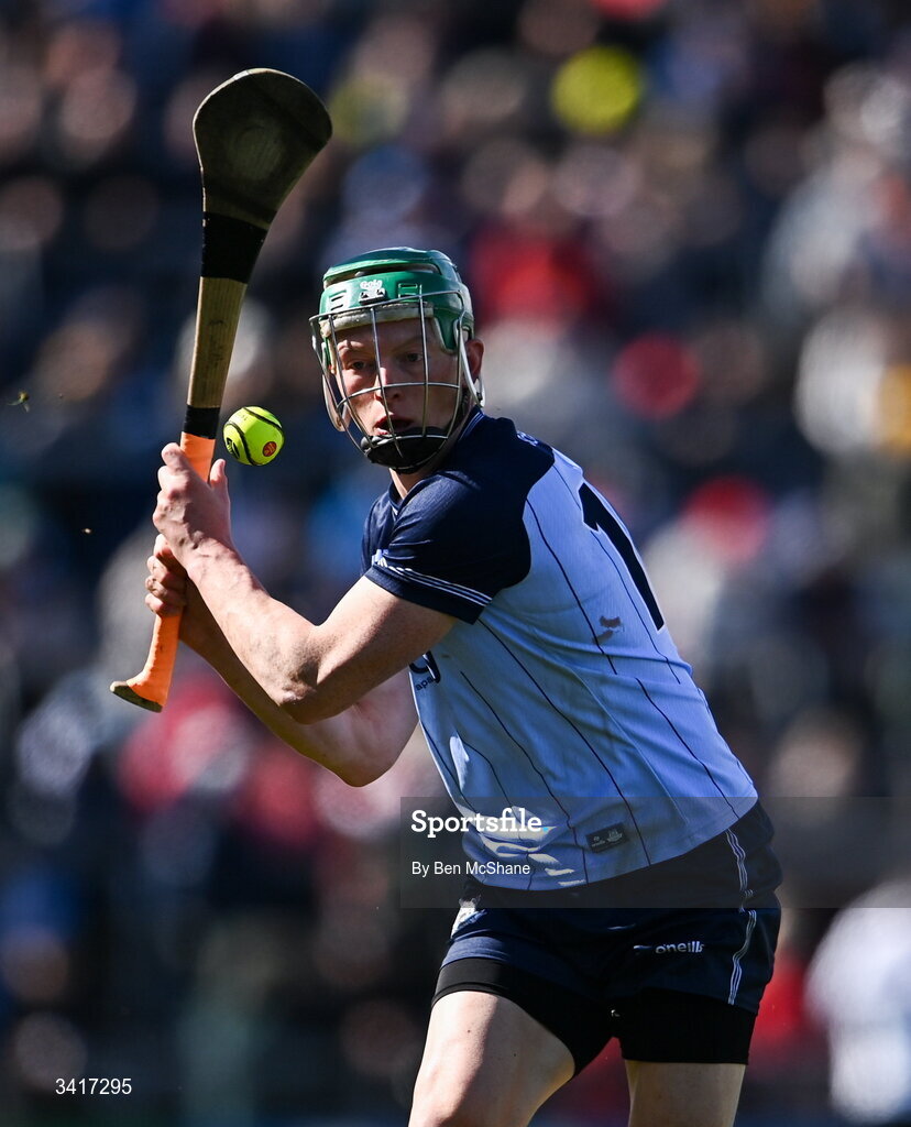 5 April 2026; Fergal Whitely of Dublin during the Allianz Hurling League Division 1B final match between Clare and Dublin at TUS Gaelic Grounds in Limerick. Photo by Ben McShane/Sportsfile