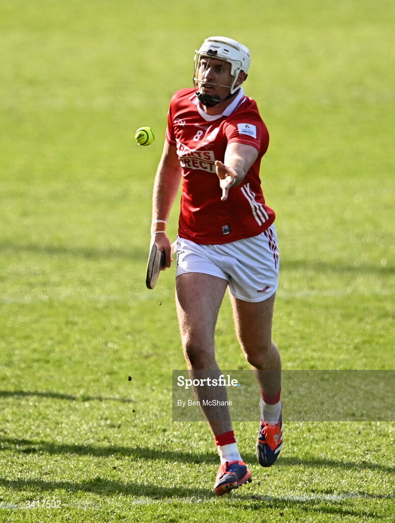 5 April 2026; Tim O'Mahony of Cork during the Allianz Hurling League Division 1A final match between Limerick and Cork at TUS Gaelic Grounds in Limerick. Photo by Ben McShane/Sportsfile