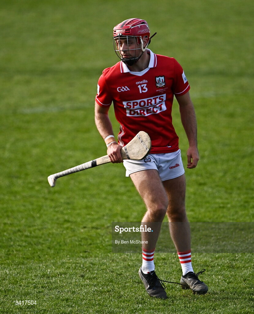 5 April 2026; William Buckley of Cork during the Allianz Hurling League Division 1A final match between Limerick and Cork at TUS Gaelic Grounds in Limerick. Photo by Ben McShane/Sportsfile