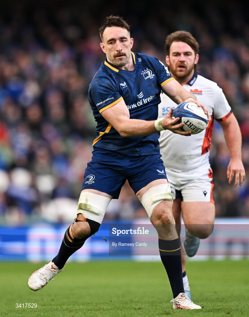 5 April 2026; Jack Conan of Leinster during the Investec Champions Cup match between Leinster and Edinburgh at the Aviva Stadium in Dublin. Photo by Ramsey Cardy/Sportsfile
