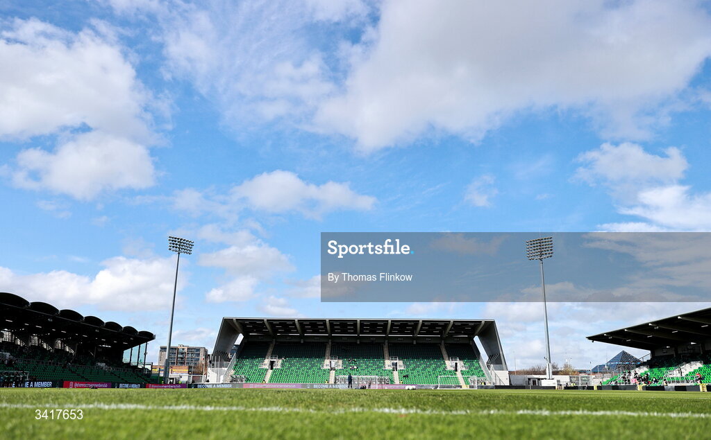 6 April 2026; A general view of Tallaght Stadium before the SSE Airtricity Men's Premier Division match between Shamrock Rovers and Shelbourne at Tallaght Stadium in Dublin. Photo by Thomas Flinkow/Sportsfile