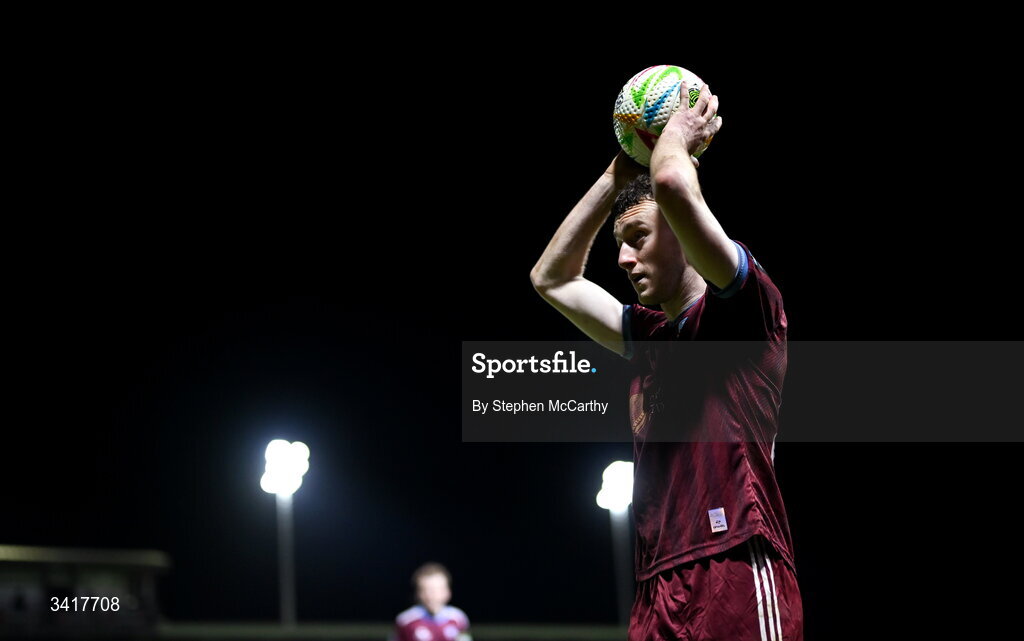 3 April 2026; Lee Devitt of Galway United during the SSE Airtricity Men's Premier Division match between Galway United and Derry City at Eamonn Deacy Park in Galway. Photo by Stephen McCarthy/Sportsfile