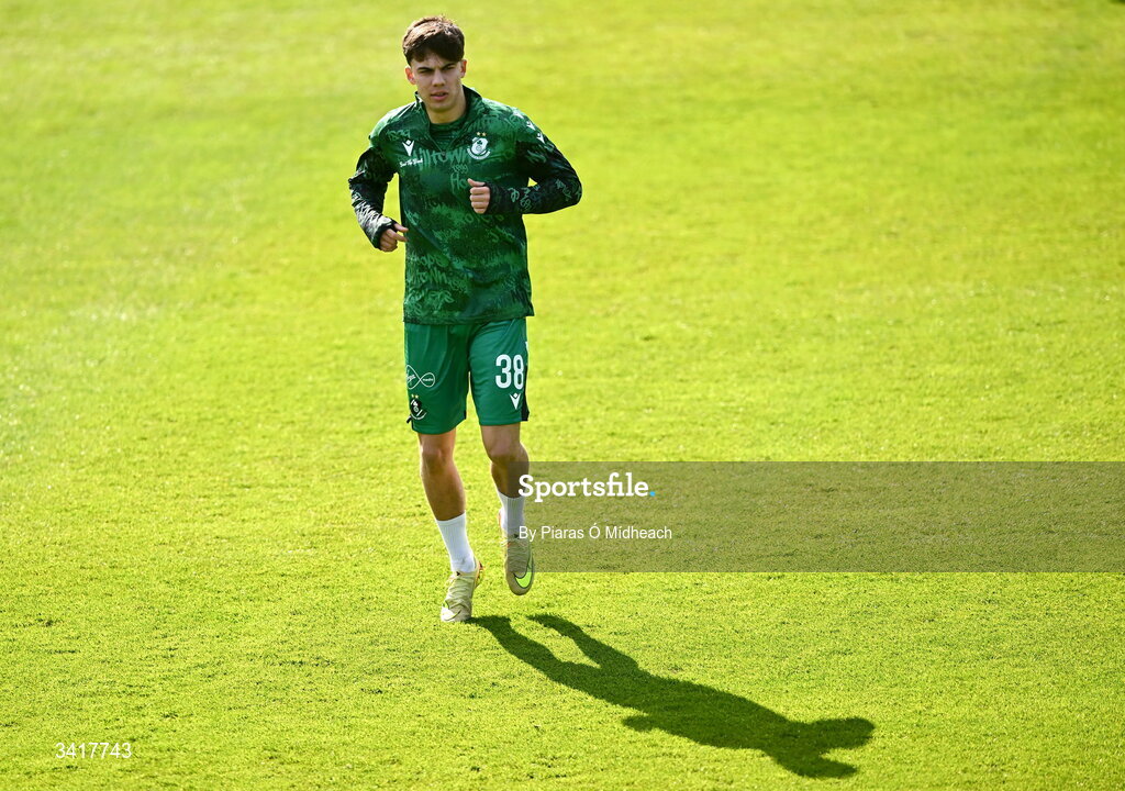 6 April 2026; Max Kovalevskis of Shamrock Rovers before the SSE Airtricity Men's Premier Division match between Shamrock Rovers and Shelbourne at Tallaght Stadium in Dublin. Photo by Piaras Ó Mídheach/Sportsfile