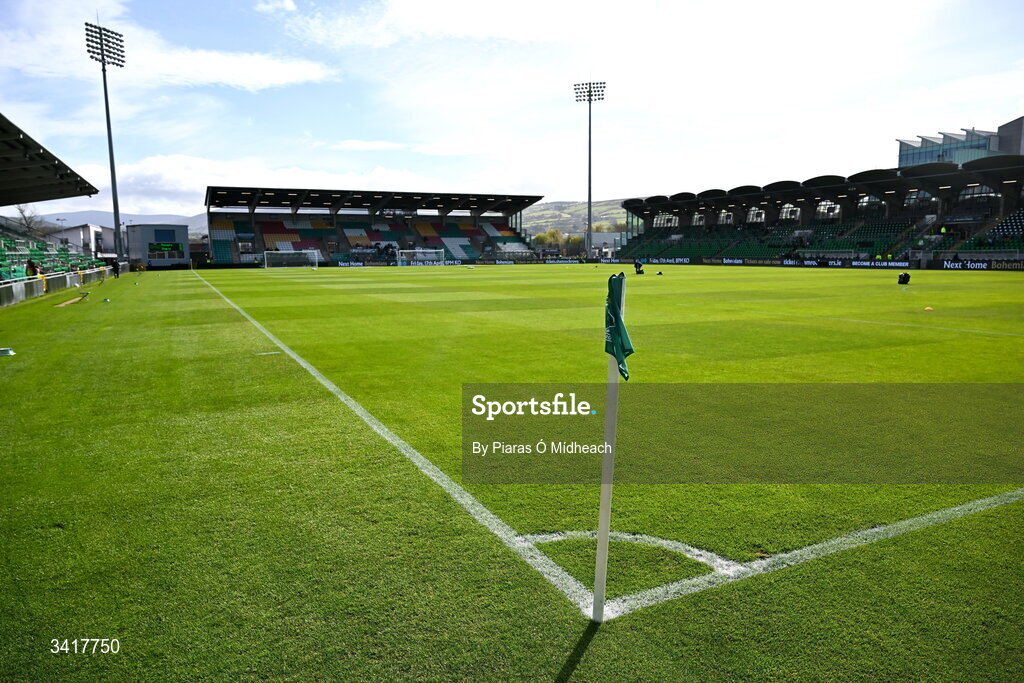 6 April 2026; A general view inside the stadium before the SSE Airtricity Men's Premier Division match between Shamrock Rovers and Shelbourne at Tallaght Stadium in Dublin. Photo by Piaras Ó Mídheach/Sportsfile