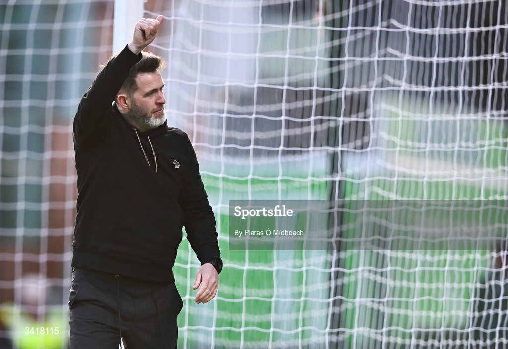 6 April 2026; Shamrock Rovers manager Stephen Bradley after his side's victory in the SSE Airtricity Men's Premier Division match between Shamrock Rovers and Shelbourne at Tallaght Stadium in Dublin. Photo by Piaras Ó Mídheach/Sportsfile