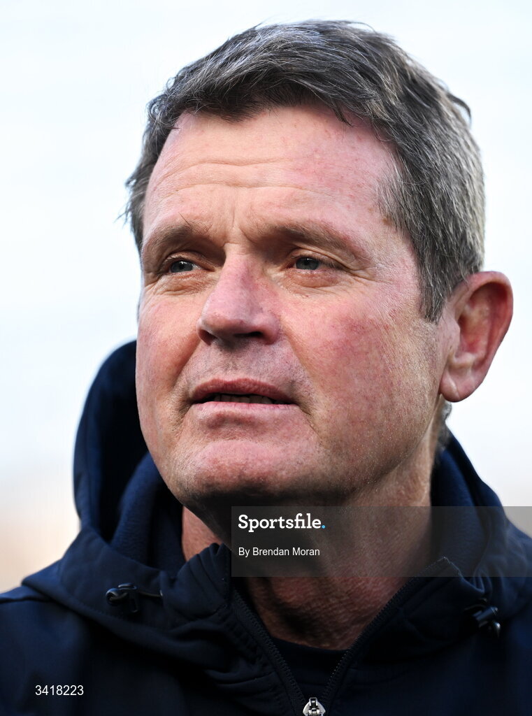 5 April 2026; Edinburgh head coach Sean Everitt before the Investec Champions Cup match between Leinster and Edinburgh at the Aviva Stadium in Dublin. Photo by Brendan Moran/Sportsfile