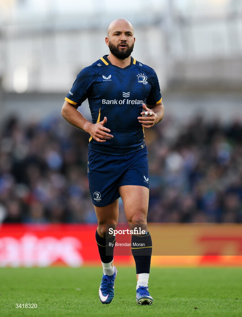 5 April 2026; Jamison Gibson-Park of Leinster during the Investec Champions Cup match between Leinster and Edinburgh at the Aviva Stadium in Dublin. Photo by Brendan Moran/Sportsfile