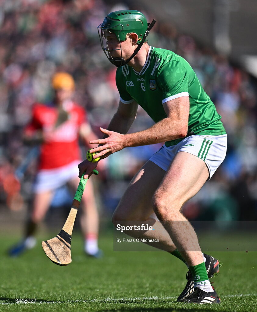 5 April 2026; William O'Donoghue of Limerick during the Allianz Hurling League Division 1A final match between Limerick and Cork at TUS Gaelic Grounds in Limerick. Photo by Piaras Ó Mídheach/Sportsfile