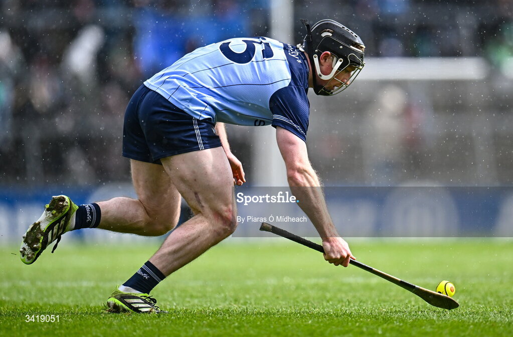 5 April 2026; Cian O'Sullivan of Dublin during the Allianz Hurling League Division 1B final match between Clare and Dublin at TUS Gaelic Grounds in Limerick. Photo by Piaras Ó Mídheach/Sportsfile