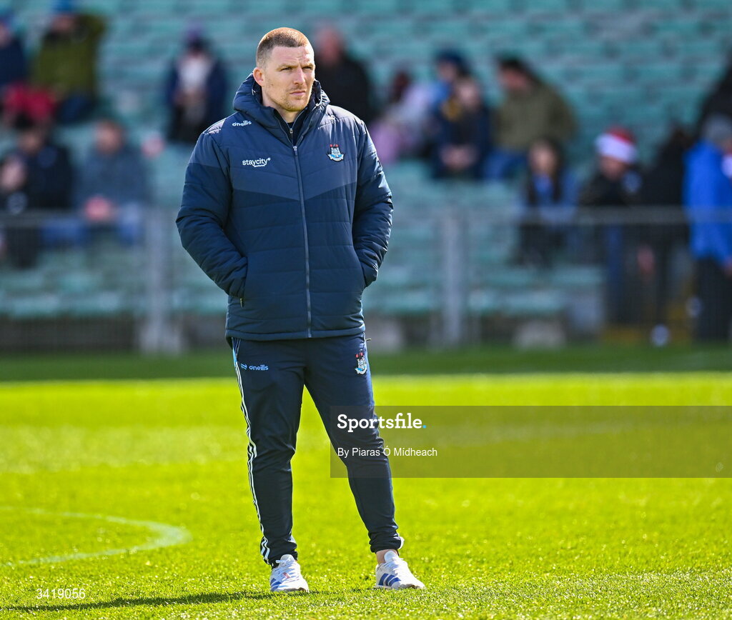 5 April 2026; Dublin coach Andrew Conway before the Allianz Hurling League Division 1B final match between Clare and Dublin at TUS Gaelic Grounds in Limerick. Photo by Piaras Ó Mídheach/Sportsfile