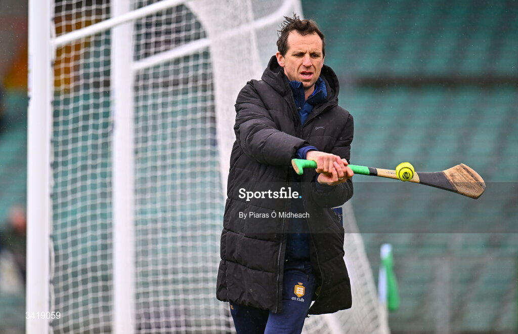 5 April 2026; Clare coach Tony Griffin before the Allianz Hurling League Division 1B final match between Clare and Dublin at TUS Gaelic Grounds in Limerick. Photo by Piaras Ó Mídheach/Sportsfile