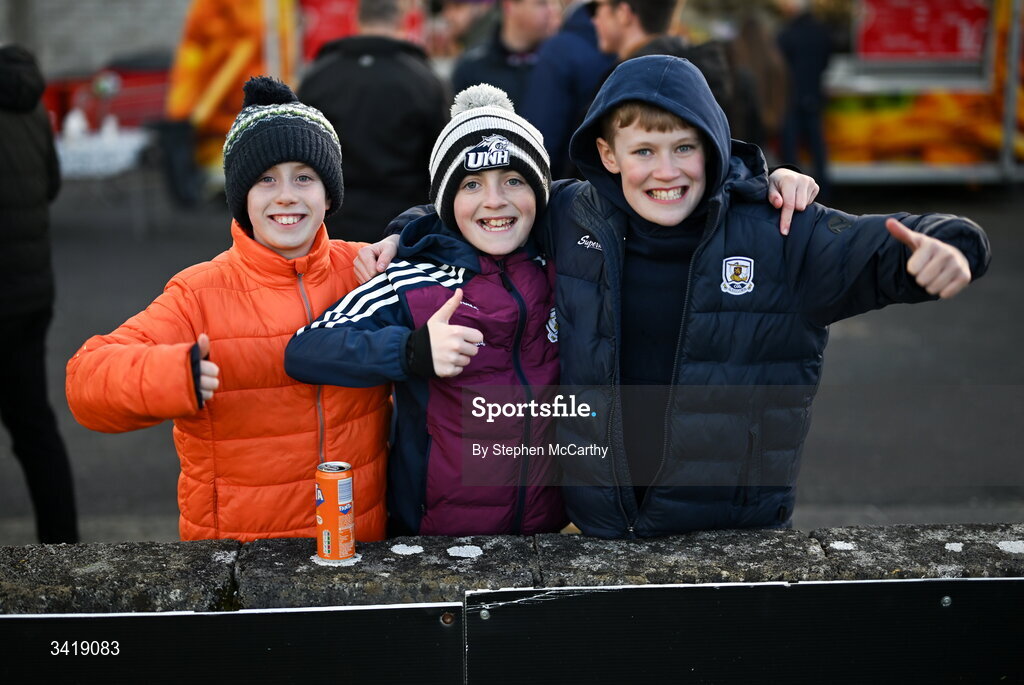 3 April 2026; Galway United supporters before the SSE Airtricity Men's Premier Division match between Galway United and Derry City at Eamonn Deacy Park in Galway. Photo by Stephen McCarthy/Sportsfile