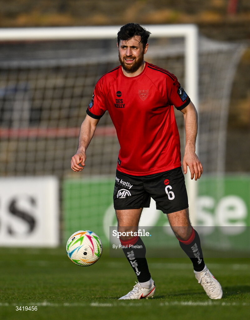 6 April 2026; Jordan Flores of Bohemians during the SSE Airtricity Men's Premier Division match between Bohemians and Waterford at Dalymount Park in Dublin. Photo by Paul Phelan/Sportsfile