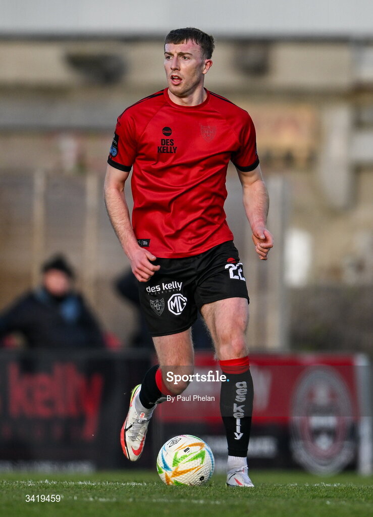 6 April 2026; Sam Todd of Bohemians during the SSE Airtricity Men's Premier Division match between Bohemians and Waterford at Dalymount Park in Dublin. Photo by Paul Phelan/Sportsfile