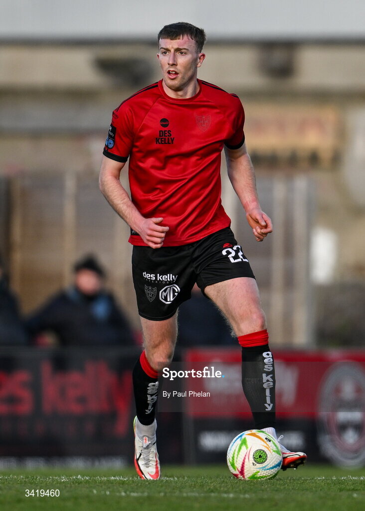 6 April 2026; Sam Todd of Bohemians during the SSE Airtricity Men's Premier Division match between Bohemians and Waterford at Dalymount Park in Dublin. Photo by Paul Phelan/Sportsfile