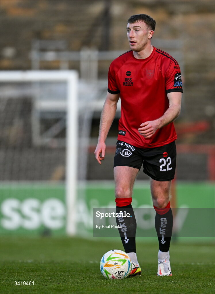 6 April 2026; Sam Todd of Bohemians during the SSE Airtricity Men's Premier Division match between Bohemians and Waterford at Dalymount Park in Dublin. Photo by Paul Phelan/Sportsfile
