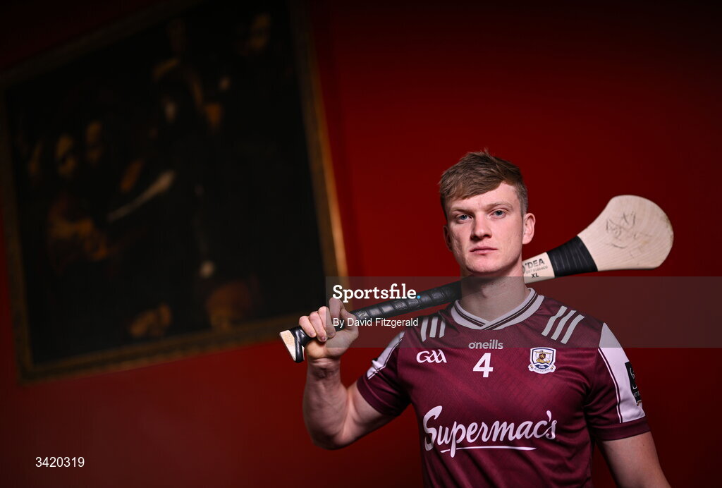 9 April 2026; Darren Morrissey of Galway pictured at the launch of the 2026 Leinster GAA Senior Hurling Championship at The Kinnitty Castle Hotel in Kinnitty, Offaly. Photo by David Fitzgerald/Sportsfile