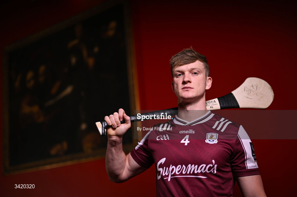 9 April 2026; Darren Morrissey of Galway pictured at the launch of the 2026 Leinster GAA Senior Hurling Championship at The Kinnitty Castle Hotel in Kinnitty, Offaly. Photo by David Fitzgerald/Sportsfile