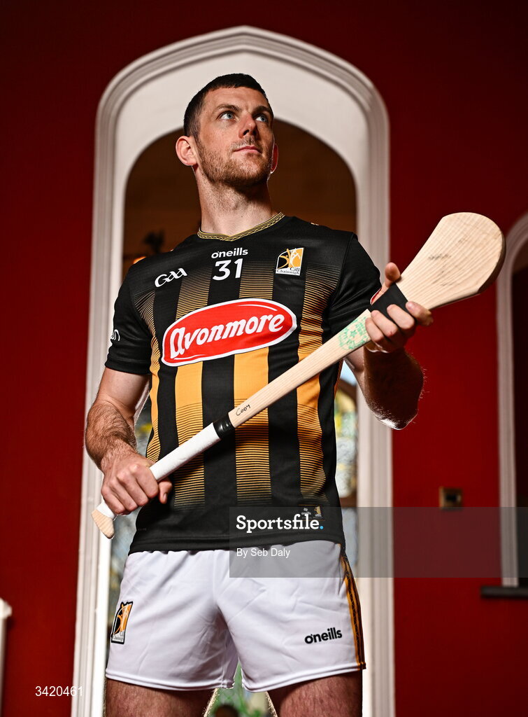 9 April 2026; Eoin Cody of Kilkenny pictured at the launch of the 2026 Leinster GAA Senior Hurling Championship at The Kinnitty Castle Hotel in Kinnitty, Offaly. Photo by Seb Daly/Sportsfile