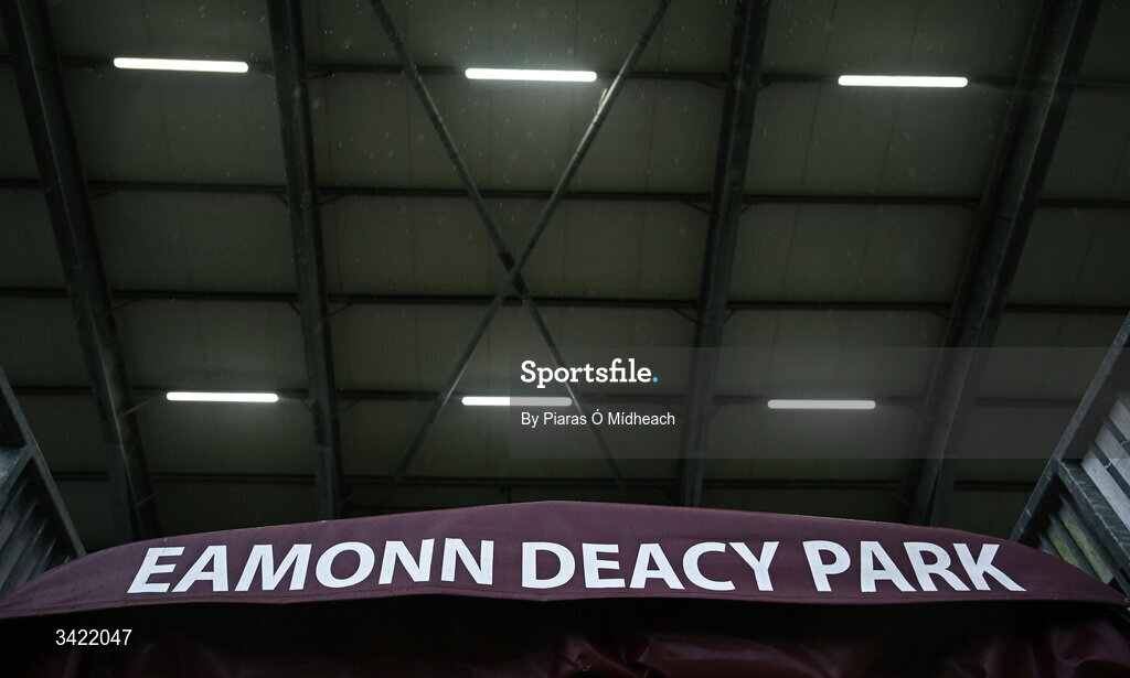 10 April 2026; A general view before the SSE Airtricity Men's Premier Division match between Galway United and Shelbourne at Eamonn Deacy Park in Galway. Photo by Piaras Ó Mídheach/Sportsfile
