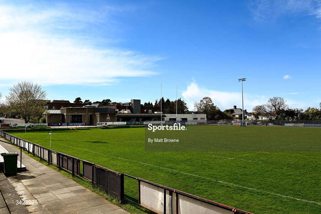 11 April 2026; General view of Blackrock College before the Energia Women's All-Ireland League semi-final match between Blackrock College and Railway Union at Stradbrook Road in Dublin. Photo by Matt Browne/Sportsfile
