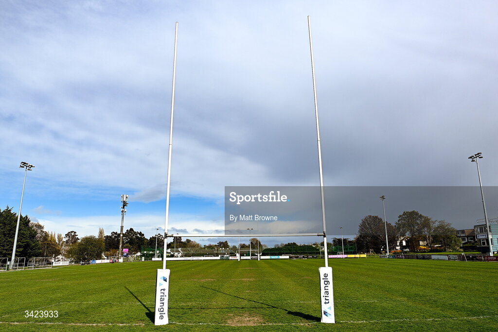 11 April 2026; General view of Blackrock College before the Energia Women's All-Ireland League semi-final match between Blackrock College and Railway Union at Stradbrook Road in Dublin. Photo by Matt Browne/Sportsfile