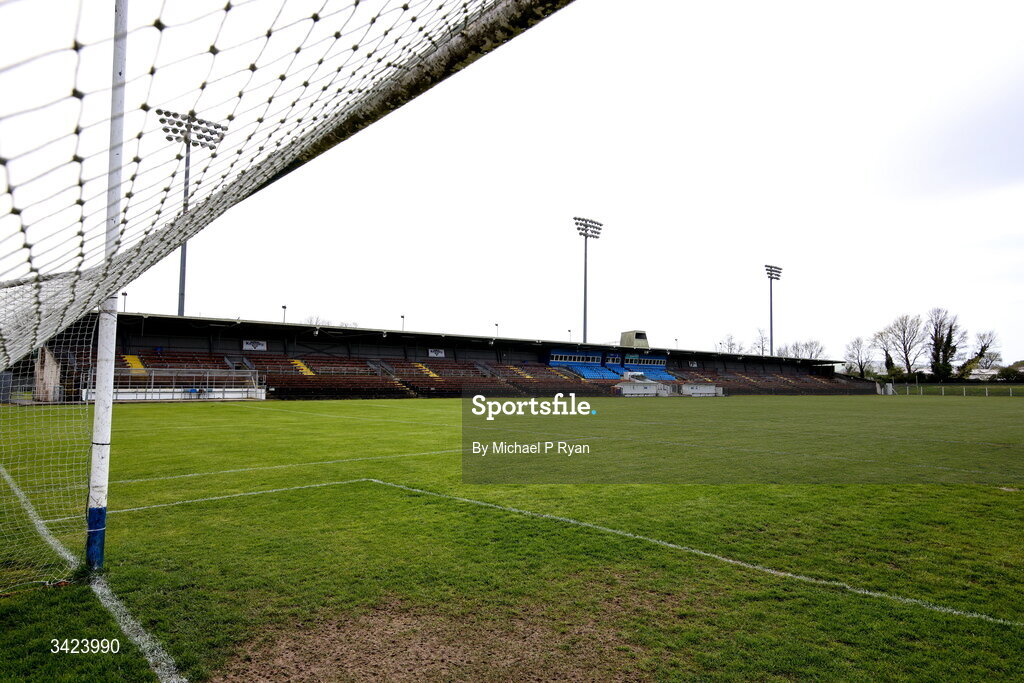 12 April 2026; A general view of Cappoquin Logistics Fraher Field before the Munster GAA Football Senior Championship quarter-final match between Waterford and Tipperary at Cappoquin Logistics Fraher Field in Waterford. Photo by Michael P Ryan/Sportsfile