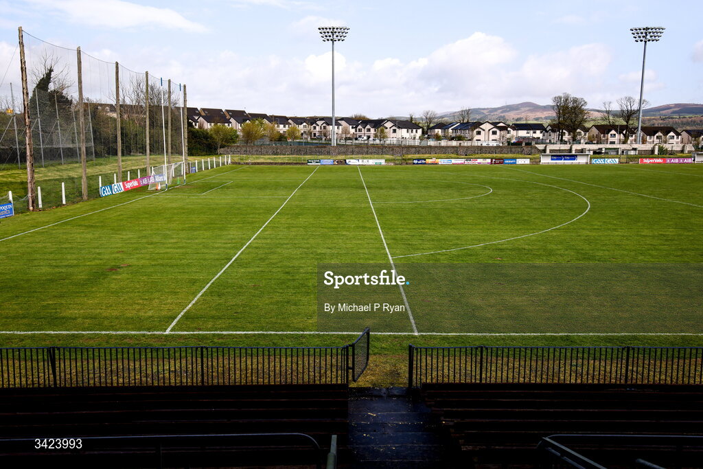 12 April 2026; A general view of Cappoquin Logistics Fraher Field before the Munster GAA Football Senior Championship quarter-final match between Waterford and Tipperary at Cappoquin Logistics Fraher Field in Waterford. Photo by Michael P Ryan/Sportsfile